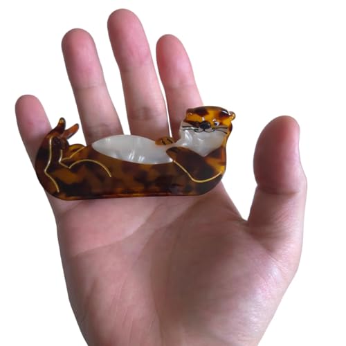 Sea Otter Hair Clip - Acetate Claw Clip for Women