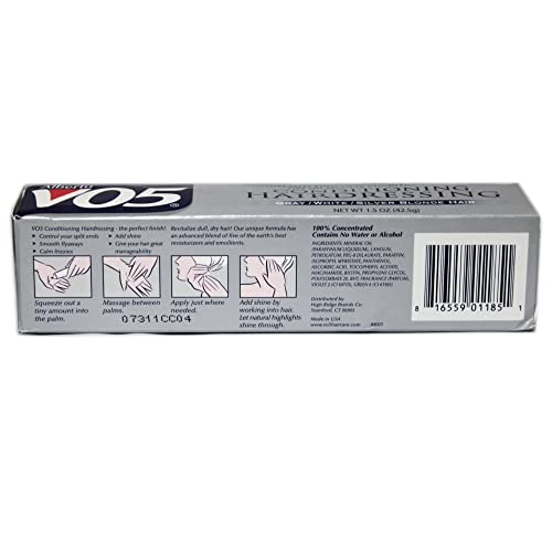VO5 Conditioning Hairdressing for Gray & Silver Blonde Hair - 1.5 oz (Pack of 2)