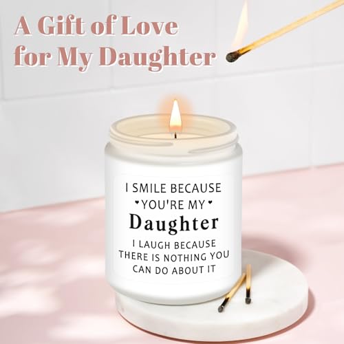 Lavender Scented Candle for Daughter | Heartfelt Gift from Mom & Dad