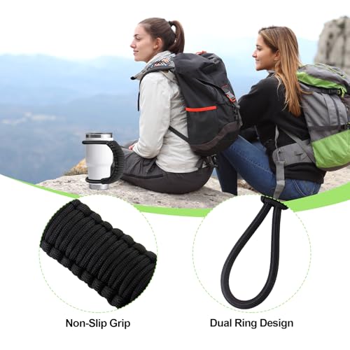 Universal Paracord Handle for Yeti, RTIC, Ozark Tumblers - 2 Pcs
