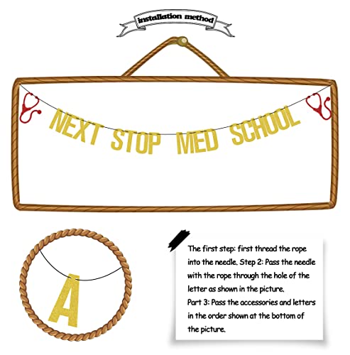 Congrats Doctor Graduation Banner - Med School Party Decor 2026