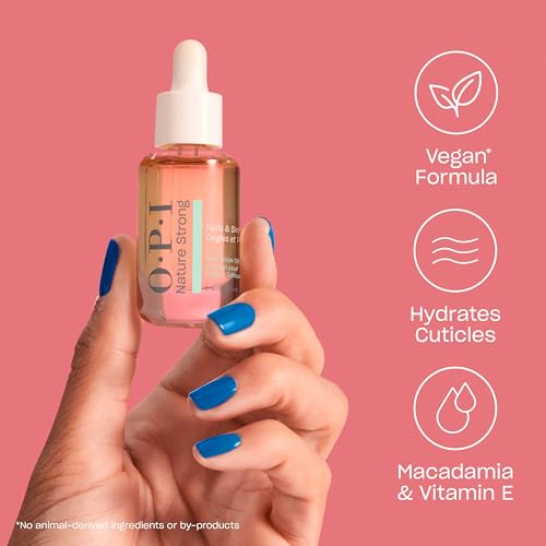 OPI Nature Strong Cuticle Oil | Moisturizing Treatment for Dry Cuticles & Skin | Vegan Formula