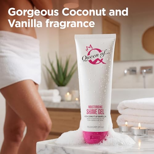 Queen of Ooh La La Moisturising Shave Gel 5.07 fl oz for Sensitive Skin