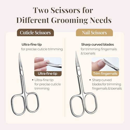 PROTOUCH Premium Manicure Set with Vegan Leather Case - Professional Nail Grooming Kit for Men & Women