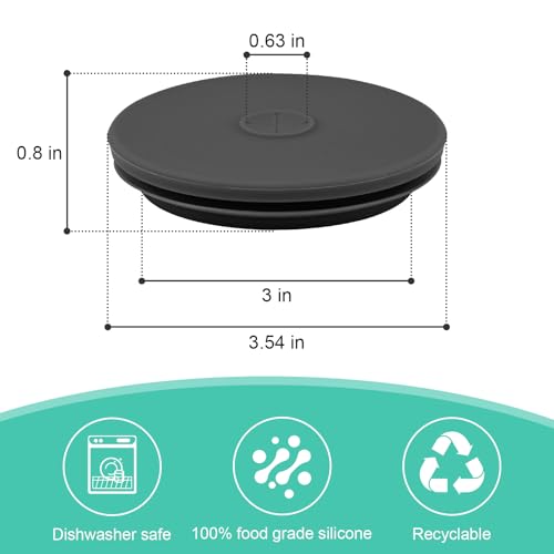 Mason Jar Fermentation Lids – Silicone Self-Burping Caps (3 Pack)
