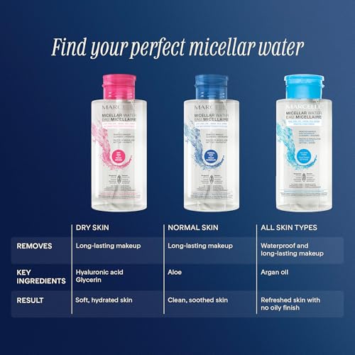 Marcelle Micellar Water for Sensitive Skin, Makeup Remover, 13.5 Fl. Oz.