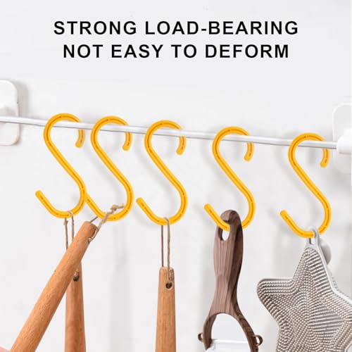 MKEKZX Heavy Duty ABS S Hooks - 6 Pack, 8.26 Inch for Indoor/Outdoor Use