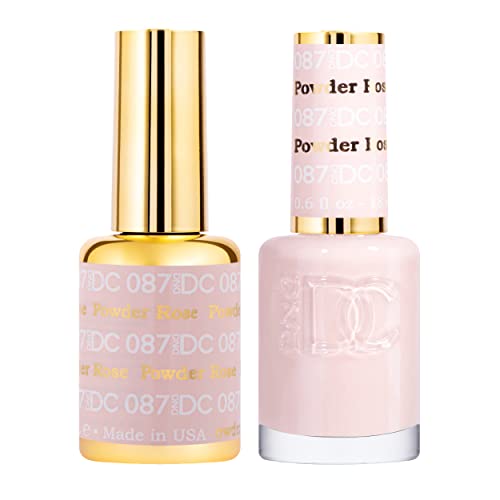 DND Gel Nail Polish Duo - Rose Powder | Long Lasting Chip-Free Set