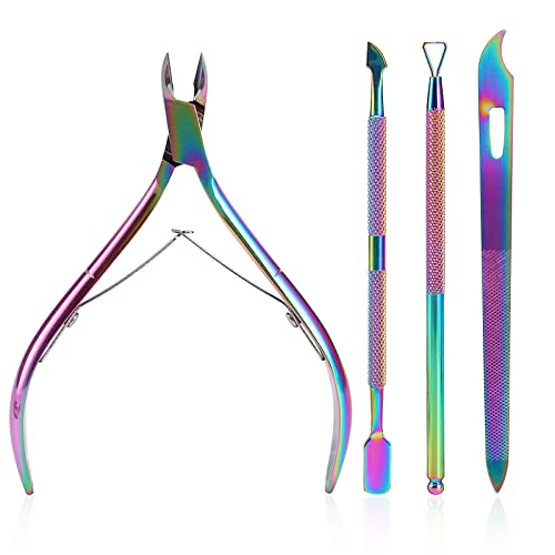 SoHai Cuticle Trimmer & Pusher Set - Stainless Steel Nail Care Tools
