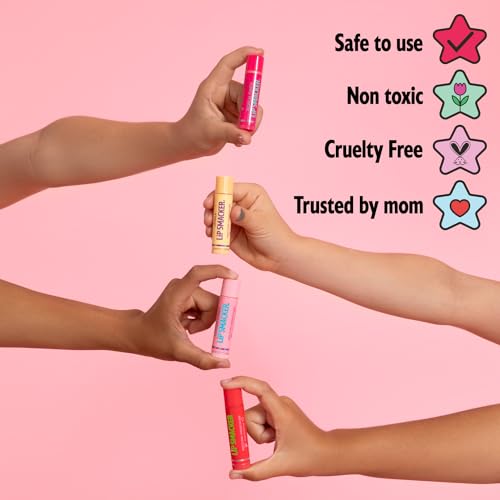 Lip Smacker Party Pack - 10 Moisturizing Lip Balms in Classic Flavors