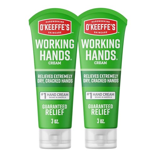 O'Keeffe's Working Hands Hand Cream 3 oz Tube (Pack of 2) - Extreme Dryness Repair