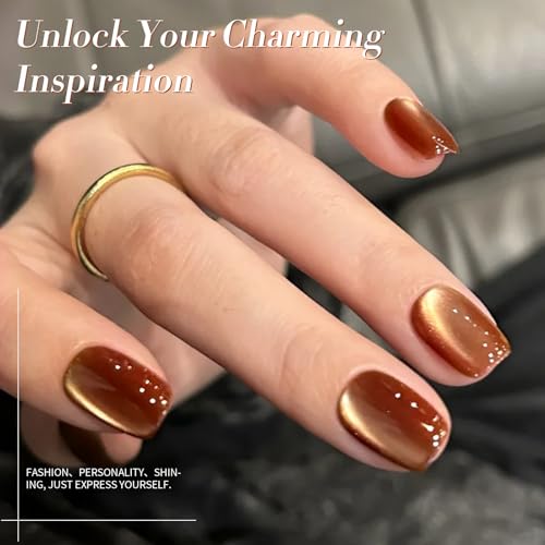 BORN PRETTY Brown Moonlight Cat Eye Gel Nail Polish 15ml