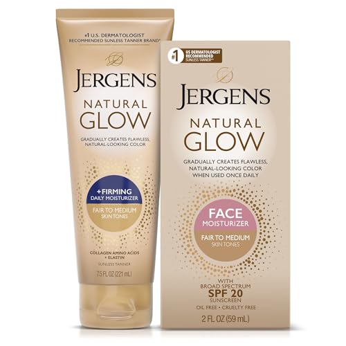 Jergens Natural Glow Head-to-Toe Bundle with SPF 20 Moisturizer