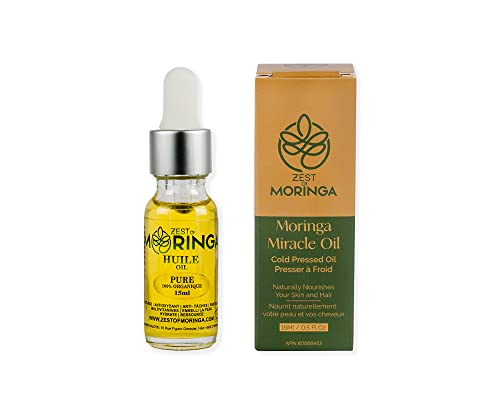 100% Pure Cold-Pressed Moringa Seed Oil - 15ml Nourishing Multi-Vitamin Oil