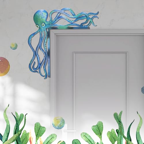 YBEATY Metal Sea Monster Door Frame Decoration - Nautical Wall Art