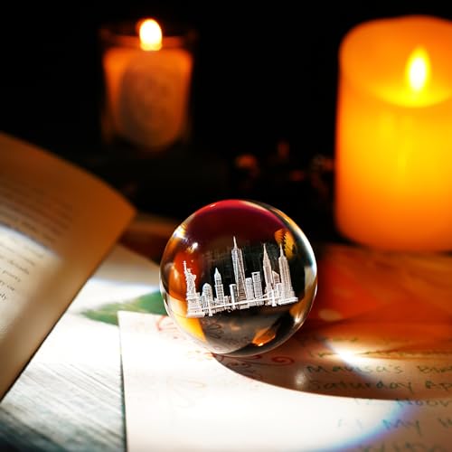 Statue of Liberty Crystal Ball - 2.3in K9 Glass Souvenir