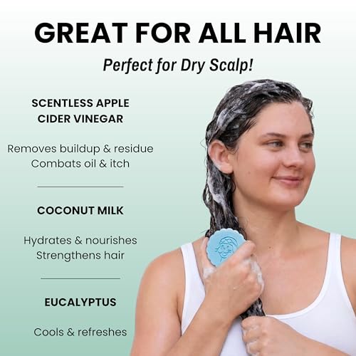 Otter Co. Tea Tree Conditioner Bar for Dry, Itchy Scalp - Vegan & Natural