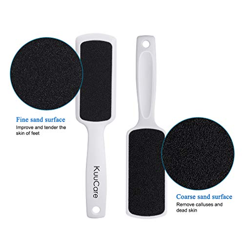 KuuCare Double-Sided Foot File Set - 4 Pcs Callus Remover & Scrubber
