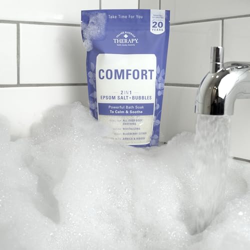 Village Naturals Therapy Blueberry Citrus Foaming Bath Soak 36 oz Pack of 2