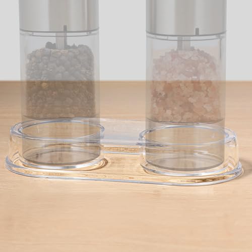 Clear Acrylic Salt and Pepper Grinder Tray - 2.09 Inch Diameter