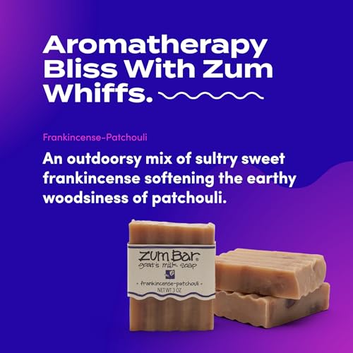 Zum Goat Milk Soap Bar Pack of 3 - Patchouli & Citrus Natural Skin Care