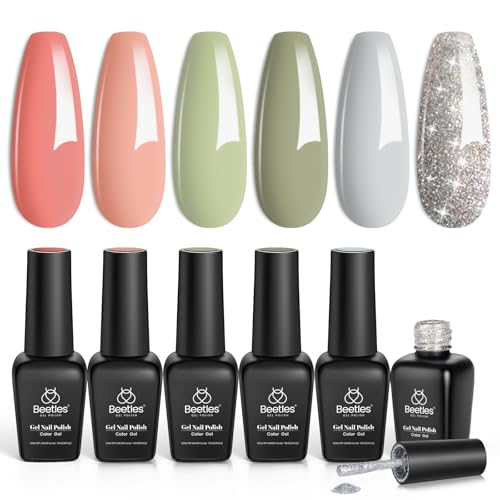 Beetles Gel Polish Set - 6 Colors Southern Belle Glitter Collection