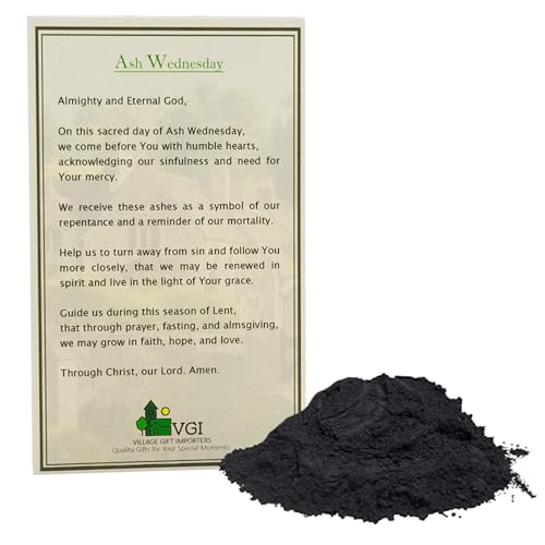 Palm Ashes and Prayer Card for Ash Wednesday Services - Pack of 500