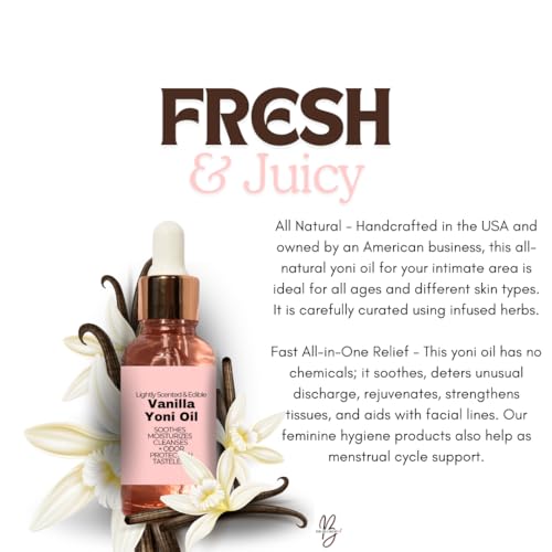 Vanilla Yoni Oil - Natural Feminine Care Oil for pH Balance & Comfort