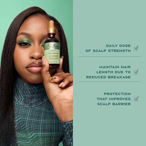 SheaMoisture Rosemary & Vegan Collagen Scalp & Hair Oil 2oz Pack of 2 - Strengthening & Hydrating