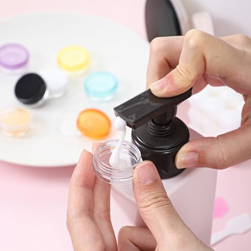 10 Pcs Mini Travel Jars with Lids, 2g Refillable Containers