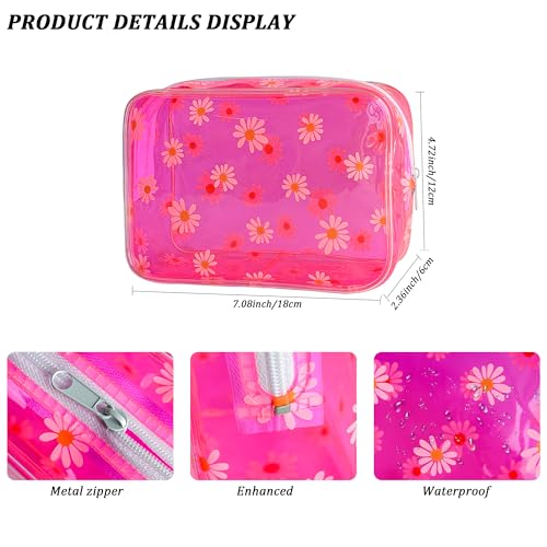TotePrint TSA Approved Clear Toiletry Bag, Small PVC Travel Cosmetic Pouch