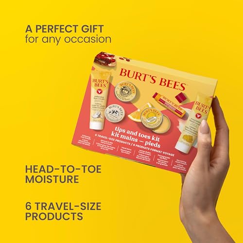 Burt's Bees Tips and Toes Kit - 6 Travel Size Skin Care Essentials