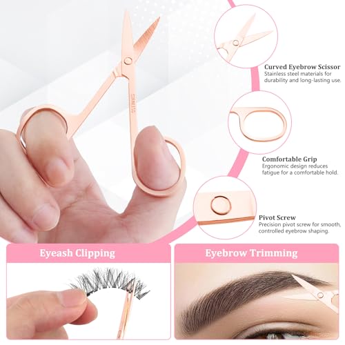 NICEMOVIC 7-Piece Tweezers Set for Women - Precision Beauty Tools