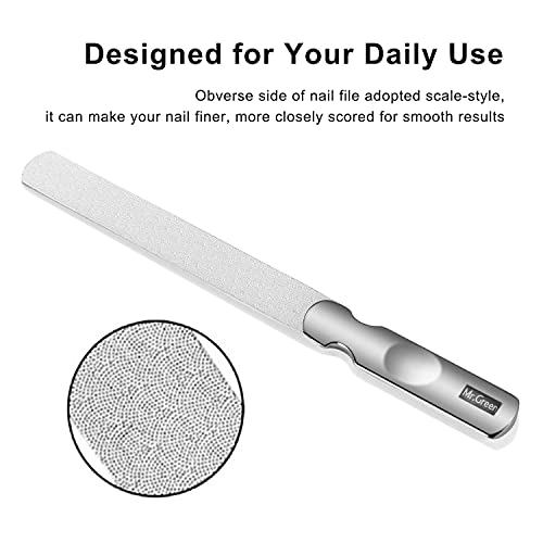 MR.GREEN Dual-Sided Glass Nail File for Smooth Results