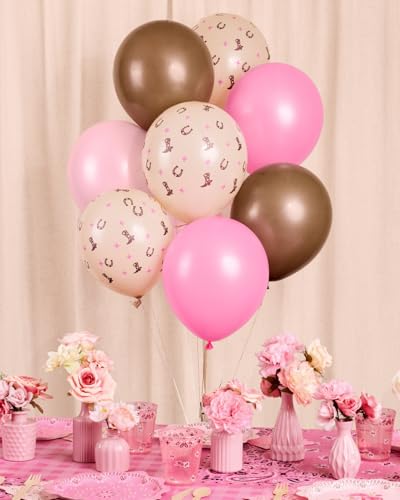 24 Pack Cowgirl Balloons - Western Rodeo Party Decor