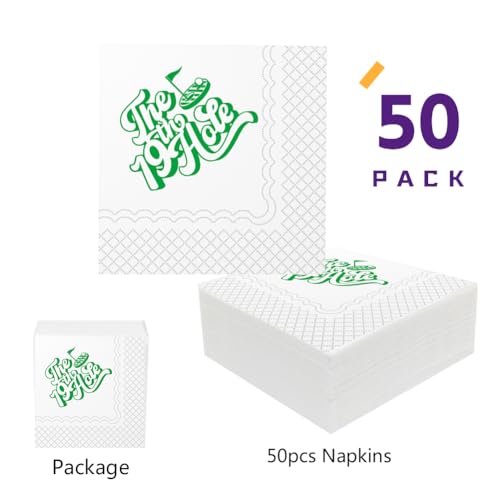 SharkBliss The 19th Hole Golf Cocktail Napkins - 50 Pack, 5x5"