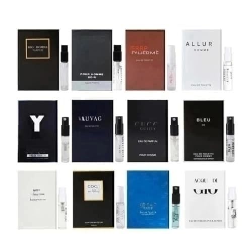 Designer Men's Fragrance Sample Set - High-End Cologne Collection | 12 Premium Scents