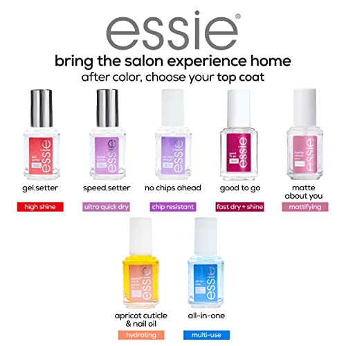 essie Speed Setter Quick-Dry Top Coat - 8-Free Vegan Nail Polish 0.46 fl oz