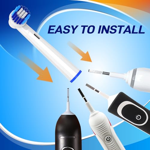 Bitvae R1/R2 & Oral-B Compatible Brush Heads – Replacement Heads for Electric Toothbrushes