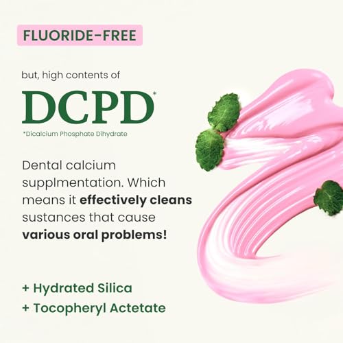 Euthymol Fluoride-Free Pink Toothpaste for Sensitive Teeth, 3.7 oz