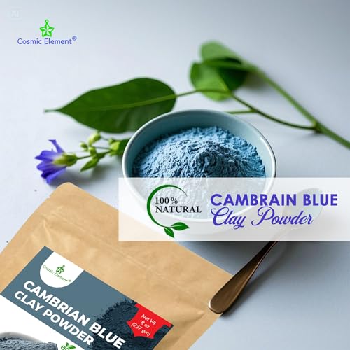 Cambrian Blue Clay Mask Powder - Natural Exfoliating & Detoxifying Care (8 oz)