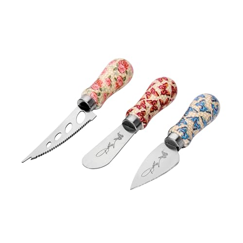 Dolly Parton 3-Piece Cheese Knife Set with Colorful Handles