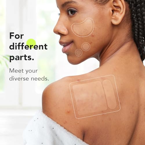 LitBear Large Acne Patches - 306 Count, 7 Sizes for Face & Body