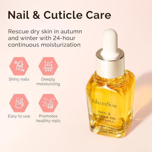 MelodySusie Milk & Honey Cuticle Oil - 25ML Nourishing Nail & Hand Care