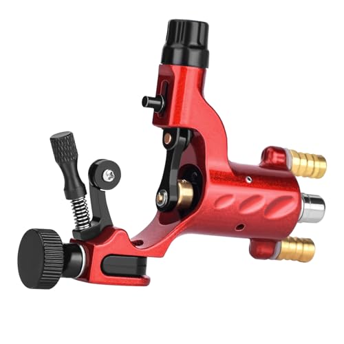 ATOMUS Rotary Tattoo Machine - Professional Liner & Shader Gun (Red)