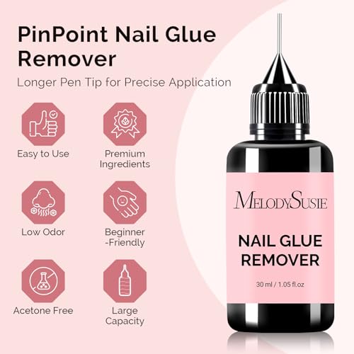 MelodySusie Nail Glue Remover - Acetone Free 60ML (2.1 Fl Oz)