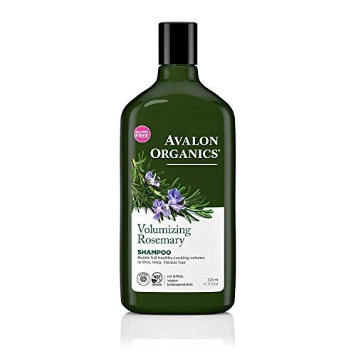 Avalon Organics Rosemary Shampoo 11 oz - Volumizing Plant-Based Hair Cleanser