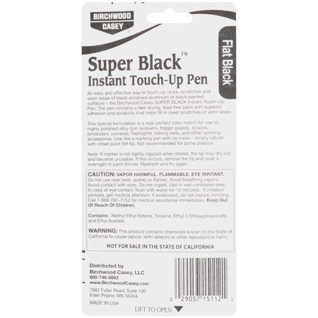 Birchwood Casey Flat Black Touch-Up Pen for Deep Scratches, 0.33 oz