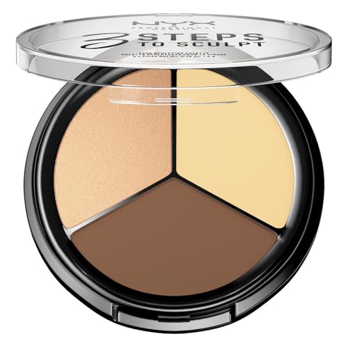 NYX Professional Makeup 3 Steps to Sculpt Face Contour Palette - Light