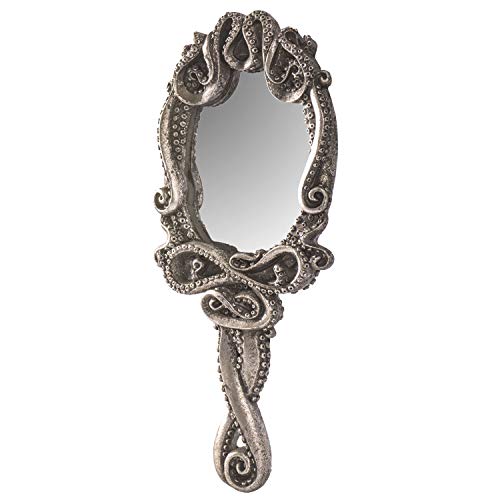 Gothic Kraken Handheld Mirror - Antique Sea Creature Decor